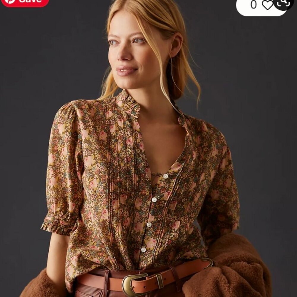 Trovata Eloise Pintuck Blouse